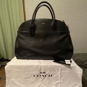 COACH Empire 48 tote w/crossbody strap, Black